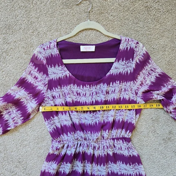 ModCloth/Peach Love California Purple Mountain Dwelling Mini Dress Size M - Picture 11 of 11